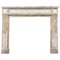 Louis XVI Style Fireplace in Vausort Marble & White Statuary 1