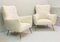Italian Armchairs in Upholstery, Italy, 1950s, Set of 2 3