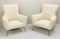 Italian Armchairs in Upholstery, Italy, 1950s, Set of 2 2