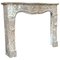 Louis XV Fireplace in Gray Ardennes Marble, 18th Century, Image 1