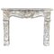 Louis XV Style Gray Marble Ardennes Fireplace, Image 1