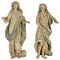 Wood Angels Sculptures, France, 18th Century, Set of 2 1