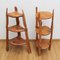 Tables d'Appoint Sculptées en Bois, Set de 2 2