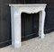 Louis XV Style Carrara Marble Fireplace 2