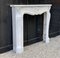 Louis XV Style Carrara Marble Fireplace, Image 2