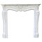 Louis XV Style Carrara Marble Fireplace 1