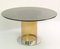 Italian Dining Table in the Style of Salocchi with Smoked Round Glass Top 4