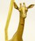 Giraffe Messing Tischlampe, 1960er 4