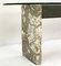 Tavolo da pranzo in acciaio e marmo con ripiano in vetro di Lazzotti per Up & up, Immagine 2