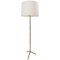 Lampadaire Tripode en Faux Bambou et Laiton 1