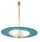 Saucer Shaped Chandelier in the Style Fontana Arte, Italy, 1960s, Image 2