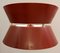 Lámpara colgante italiana de metal rojo, años 60, Imagen 6