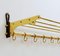 Brass Coat Rack with Shelf 4