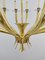 12-Arm Brass and Glass Chandelier by Gio Ponti 5