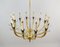 12-Arm Brass and Glass Chandelier by Gio Ponti, Image 6