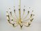 12-Arm Brass and Glass Chandelier by Gio Ponti 9