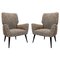 Armchairs with Black Lacquered Wood Legs, Italy, 1950s, Set of 2, Image 1