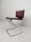 Italian Leather and Tubular Chairs, Set of 4, Image 4
