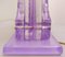 Lavender Murano Glass Table Lamps, Set of 2 4