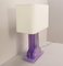 Lavender Murano Glass Table Lamps, Set of 2 6