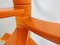 Sculptural Orange Lacquered Wooden Coat Rack by Bruce Tippett Renna 5