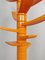 Sculptural Orange Lacquered Wooden Coat Rack by Bruce Tippett Renna, Image 3