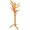 Sculptural Orange Lacquered Wooden Coat Rack by Bruce Tippett Renna, Image 1