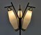 Italienische Stehlampe aus Opalglas & Messing, 1950er 7
