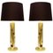 Italian Lamps in Brass and Glass, Set of 2 1