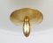 Mid-Century Pendant Light in Glass and Brass 7