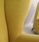 Poltrone con schienale alto e rivestimento giallo di Gio Ponti, anni '50, set di 2, Immagine 6