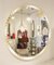 Großer Beleuchteter Italienischer Spiegel mit Holzrahmen, 1940er 3