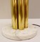 Brass and Glass Tubes Table Lamps, Italy, Set of 2 6