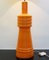 Lámpara de mesa grande de cerámica naranja, Imagen 2