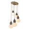 Lámpara colgante italiana con bombillas de vidrio, Imagen 1