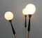 3 Arms and Opaline Globe Floor Lamp, Image 2