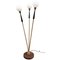 3 Arms and Opaline Globe Floor Lamp 1