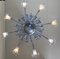 Venetian Blue Murano Glass Chandelier from Venini, 1940s, Image 2