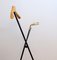 Italian Black Metal, Wood and Brass Folding Valet Stand, 1950s, Image 2