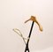 Italian Black Metal, Wood and Brass Folding Valet Stand, 1950s, Image 4