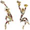 Commedia Dell'arte Hand Ceramic Wall Sconces by Otello Rosa for San Polo, Set of 2, Image 1