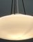 Opaline Glass Pendant Lamp with Adjustable Leather Cords, Italy 4