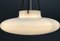 Opaline Glass Pendant Lamp with Adjustable Leather Cords, Italy 7