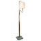 Brass and Glass Floor Lamp, Italy, Image 1