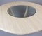 Round Travertine and Glass Coffee Table 2