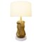 Large Bronze, Marble & Brass Sculpture Table Lamp, Image 1