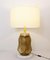 Large Bronze, Marble & Brass Sculpture Table Lamp, Image 2