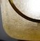 Applique da parete a forma di lampada di Seguso in ottone e vetro di Murano dorato e glitter, Immagine 5