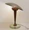 Brass and Glass Desk Lamp in the Style of Stilnovo, 1950s 4