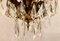 Lámpara de araña de latón bañado en oro de Oscar Torlasco para Esperia, años 50, Imagen 3